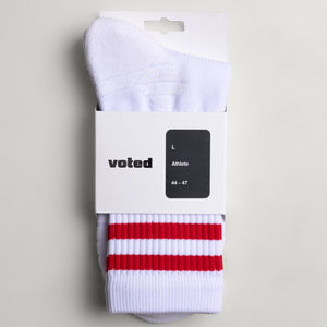 NEW REBOUND CREW - WHITE/ RED