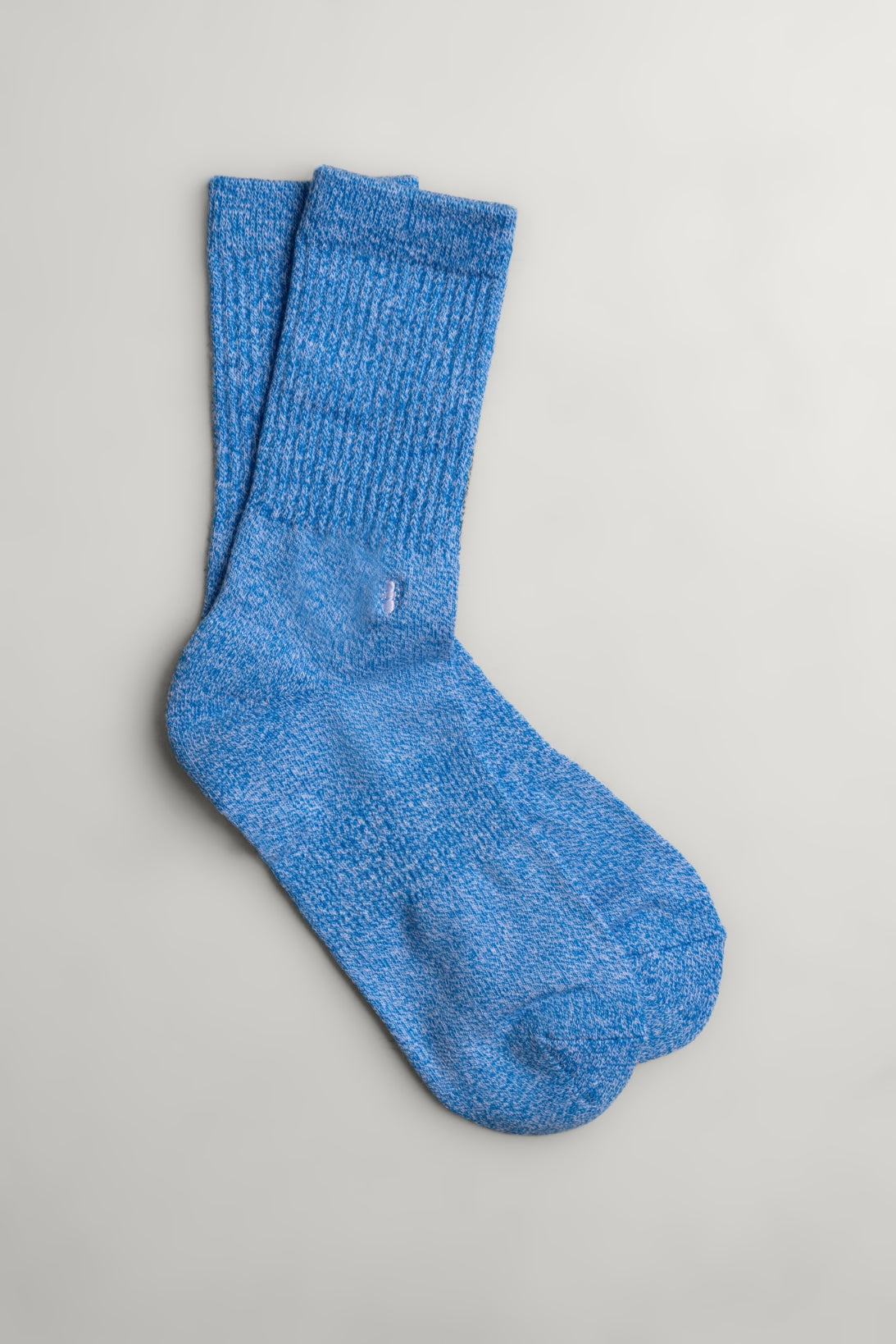 NEW ESSENTIAL CREW - BLUE ON WHITE