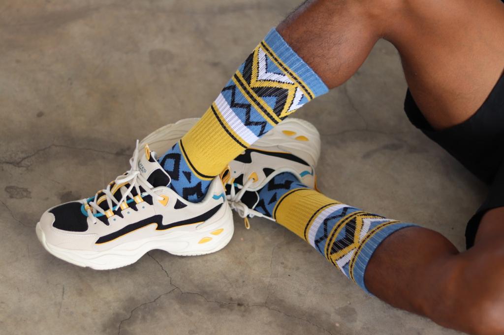 TRIBAL - BLUE/YELLOW