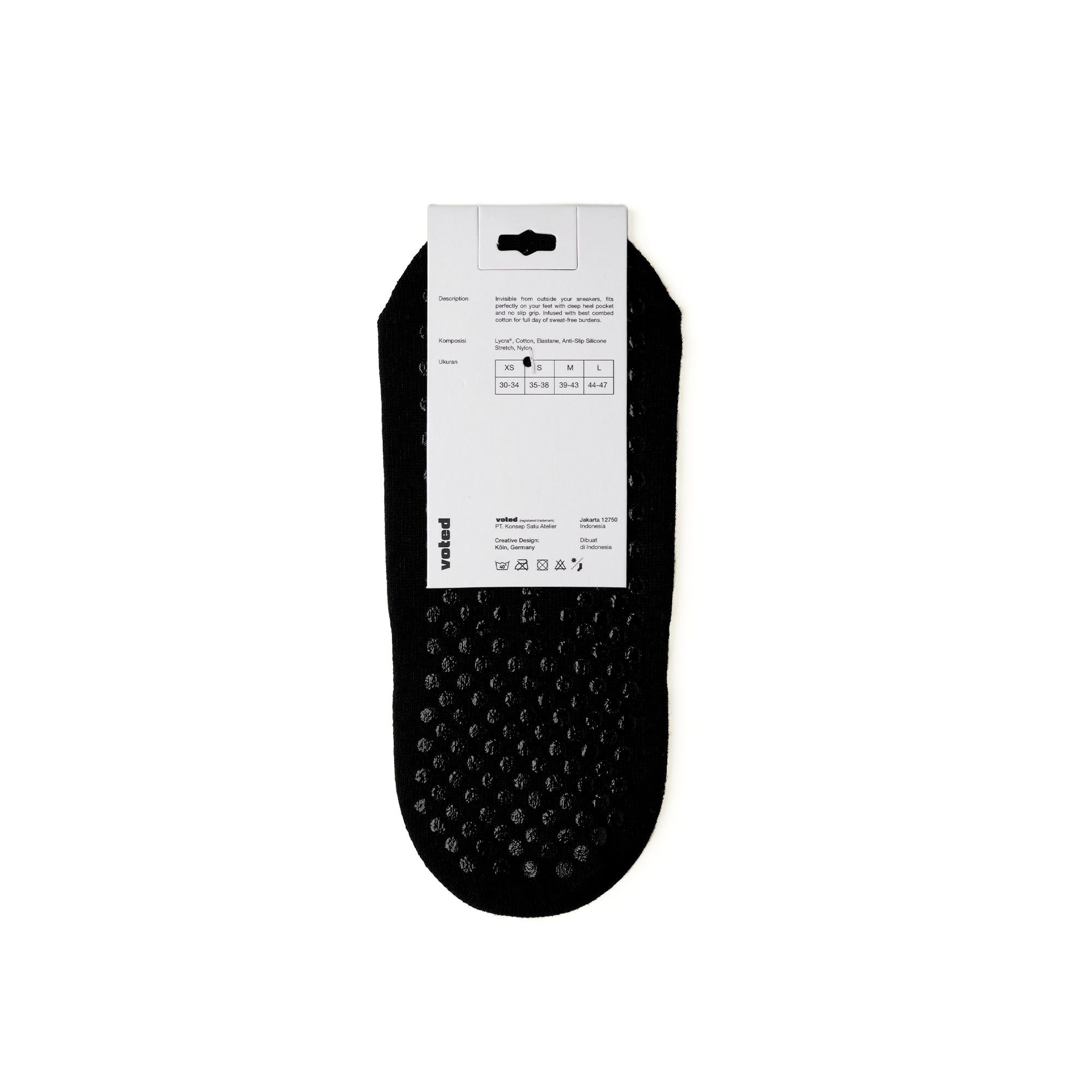 INVISIBLE PILATES ANTI SLIP - BLACK